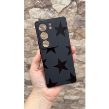 Vip Case Vivo V29 Uyumlu Star Silikon Darbe Emici Klasik Korumalı Rubber Kılıf
