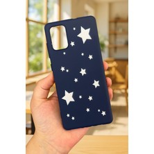 Vip Case Samsung Galaxy A31 Uyumlu Mini Yıldız Desenli Silikon Darbe Emici Klasik Korumalı Rubber Kılıf 277
