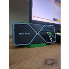 KG Baskı Rtx 4090 Tasarımlı Dekoratif Masa Saati - Oyuncu Hediyesi