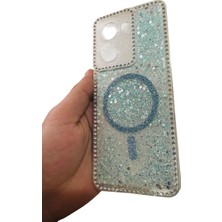 TG Case Store Redmi A5 4g Taşlı Simli Şeffaf Telefon Kılıfı