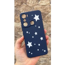 Vip Case Infinix Hot 20i Uyumlu Mini Yıldız Desenli Silikon Darbe Emici Klasik Korumalı Rubber Kılıf 277