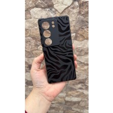 Vip Case Vivo V29 Uyumlu Zebra Desenli Silikon Darbe Emici Klasik Korumalı Rubber Kılıf