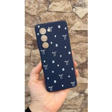 Vip Case Oppo A5 Uyumlu Mini Fiyonk Desenli Silikon Darbe Emici Klasik Korumalı Rubber Kılıf