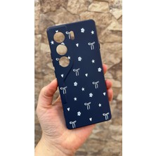 Vip Case Tecno Camon 40 Uyumlu Mini Fiyonk Desenli Silikon Darbe Emici Klasik Korumalı Rubber Kılıf 277