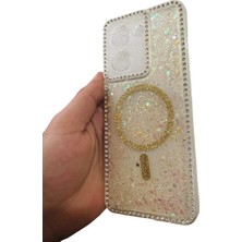 TG Case Store Redmi A5 4g Taşlı Simli Şeffaf Telefon Kılıfı