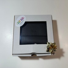 Hakiki Deri Kadın Cüzdan Orta Boy Siyah