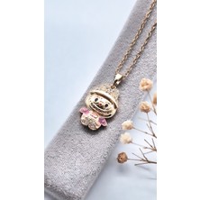 Serenity Labubu Figür Çelik KOLYE02