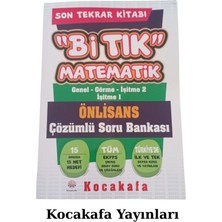 Önlisans Bi Tık Matematik Çözümlü Soru Bankası Sınav Kazandıran Set