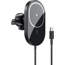 İlk El Grup Ieg™ 15W Mıknatıslı Takılabilen Hızlı Şarj Tüm Cihaz ve Araçlara Uyumlu Araç Içi Şarj