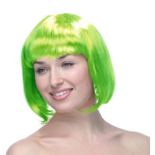 baytoptan Yeşil Küt Peruk Saç