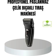 İlk El Grup Ieg™ Profesyonel Şarjlı Saç ve Sakal Tıraş Makinesi – Çelik Bıçaklı, Ayarlanabilir Baş