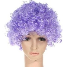 İlk El Grup Mor Renkli Kıvırcık Peruk