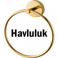 Tesitay Yuvarlak Havluluk Gold Renk