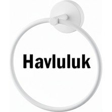 Tesitay Yuvarlak Havluluk Beyaz Renk