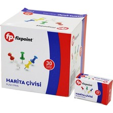 İlk El Grup Ieg™ 600 Adet Harita Çivisi Renkli = 20PCS x 30 ()