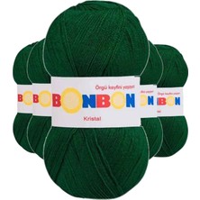 İlk El Grup Ieg™ 5 Adet Kristal El Örgü Lif Ipi Koyu Yeşil 98596