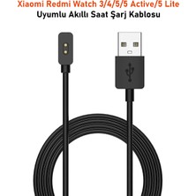 Dexmon Xiaomi Redmi Watch 3/4/5/5 Active / 5 Lite Uyumlu Akıllı Saat USB Şarj Aleti Kablosu
