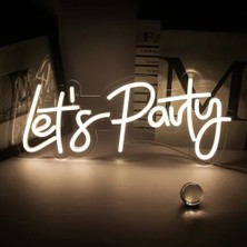 İlk El Grup Let's Party Neon LED Tabela