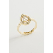 İlk El Grup Ieg™ Damla Zirkon Taşlı Yüzük