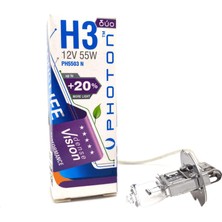 İlk El Grup Photon H3 55 Watt 12V Dense Vision +%20 Fazla Işık Halojen Far Ampulü Sarı