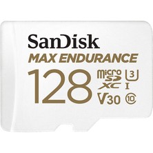 İlk El Grup Ieg™ Sandisk Max Endurance Microsdxc 128GB + Sd Adapter - For Home Security Cameras &amp; Dashcams