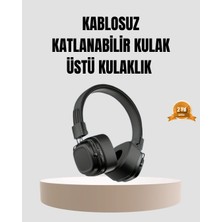 Bluetooth Kablosuz Kulak Üstü Kulaklık Katlanabilir Konforlu ve Şık Tasarımlı ( Lisinya )