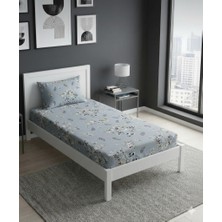 Voddi Tek Kişilik Lastikli Çarşaf Seti | 100X200 Cm|+1 Yastık Kılıfı 50X70 cm