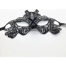 İlk El Grup Ieg™ Siyah Renk Dantel Kesim Dantel Işlemeli Balo Parti Maskesi 11 No