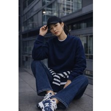 Rodez Lacivert Oversize Sweatshirt