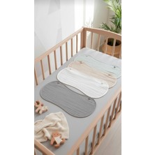 O&G Collection 4'lü %100 Pamuklu 4 Katlı Soft Renkler Müslin Bebek Omuz Örtüsü Seti / Müslin Ağız Mendili