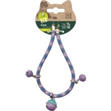 M-Pets Pixie Kedi Boyun Zilli Tasması 0.6X30 cm Mor-Mavi