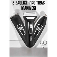 3 Başlıklı Profesyonel Tıraş Makinesi ( Lisinya )