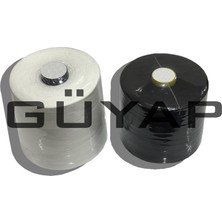 Güyap Yapı Tekstil 120 Numara Polyester Dikiş Ipliği Beyaz-Siyah [ 500 Gr. - 17.500 mt ]