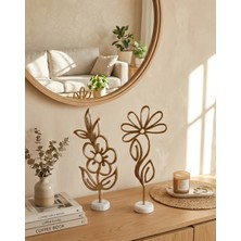 Bayan Rottenmeier Dekoratif Çiçekler 2 Li Dekoratif Obje - Biblo - Dekor