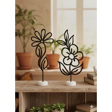 Bayan Rottenmeier Dekoratif Çiçekler 2 Li Dekoratif Obje - Biblo - Dekor