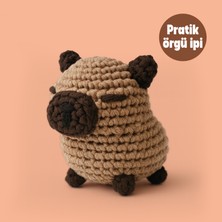 Capybara Tığ Kiti Yeni Başlayanlar Için Videolu Amigurumi Örgü Oyuncak Seti- Pratik Örgü Ip