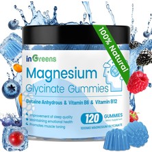 Ingreens Magnesium Glycinate Betaine Sleep Relaxation & Focus Support 120 Gummies