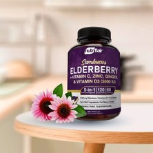 Nutriflair Elderberry Wıth Vıtamın C Zınc & Vıtamın D3 120 Caps