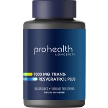 Prohealth Pure Trans Resveratrol Plus Quercetin Red Wine & Green Tea Extract Healthy Aging 1000MG 60 Caps