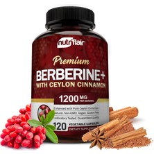 Nutriflair Premium Ceylon Cinnamon Berberine Hcl Immune System Glucose 1200MG 120 Caps