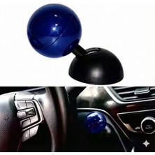 Otohousse Bilardo Topu Tasarımlı Metal Start Stop Düğmesi Mavi