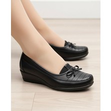 Pololiza Hakiki Deri Astarlı / Kışlık / Günlük Anatomik Tam Ortopedik Topuk Jelli / Anne Ayakkabısı