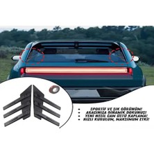 Tampon Dekor Ventil Seti - 4 Parça Üniversal Siyah