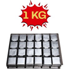 Bubi Çikolata Gümüş Sargılı Sütlü Madlen 1 kg Ikramlık Çikolata