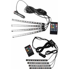 İlk El Grup Ieg™ 12'li Şerit LED Işık Rgb Sese ve Müziğe Duyarlı Araç Içi Ayak Altı