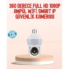 İlk El Grup Ieg™ 360° Full Hd Wi-Fi Akıllı Ampül Kamera Gece Görüşlü