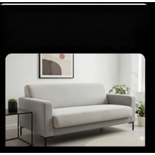 Karamanlı Home Jakarlı Kaydırmaz Garantili Pamuklu Koltuk Örtüsü 180X 215 cm 2 Ye Bölünüp 1+1 Tekli Koltuk Örtüsü Yapılabilir özel kaydırmaz kumaş taban sünger veya silikon yok