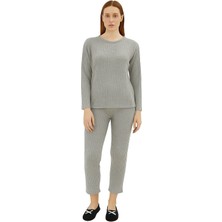 ThreeLife Store Kadın Pijama Takımı, Italyan Kesim, Slim Fit