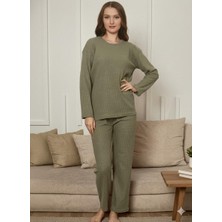 ThreeLife Store Kadın Pijama Takımı, Italyan Kesim, Slim Fit