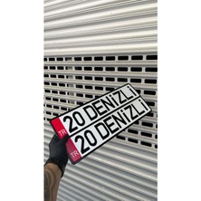 Albadekor - Kırmızı Tr Li Dekor Plaka ( 2 Adet ) Kişiye Özel Dekor App Plaka Hediyelik Eşya